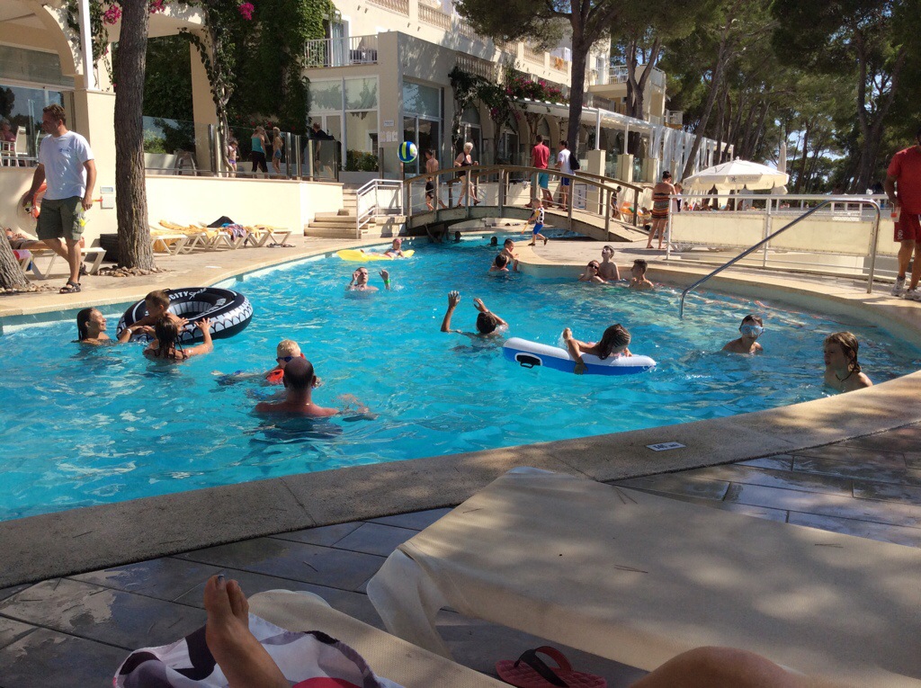 Piscine de Cala Barca, Majorque, en août 2014